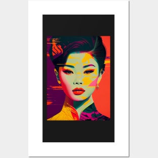 Modern woman in pop-art style Posters and Art